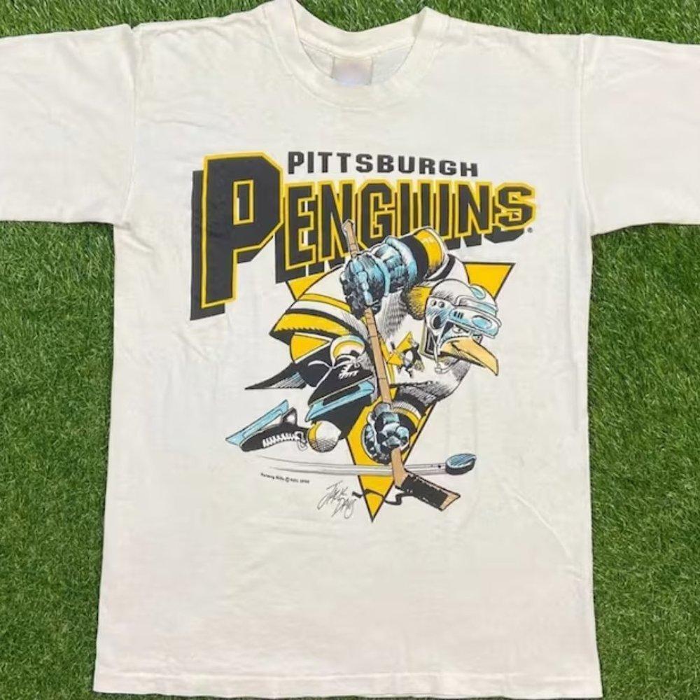 Pittsburgh Penguins Pittsburgh Penguins White H456 Shirt Retro
